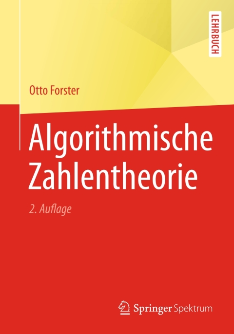 Cover image for book Algorithmische Zahlentheorie