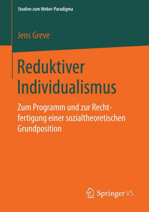 Cover image for book Reduktiver Individualismus