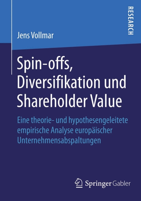 Cover image for book Spin-offs, Diversifikation und Shareholder Value