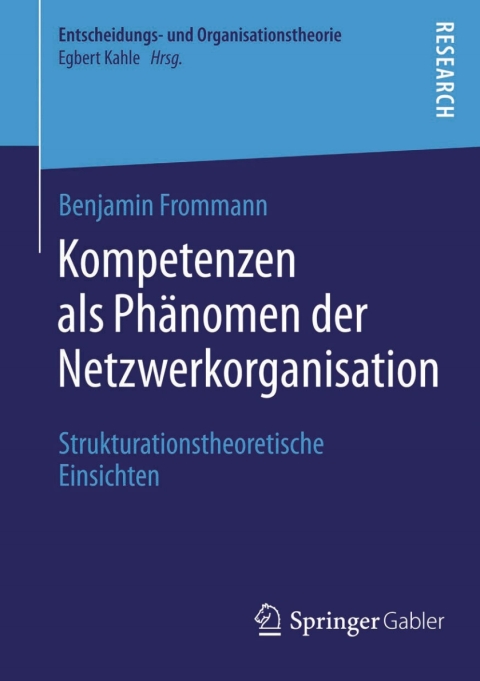 Cover image for book Kompetenzen als Phänomen der Netzwerkorganisation