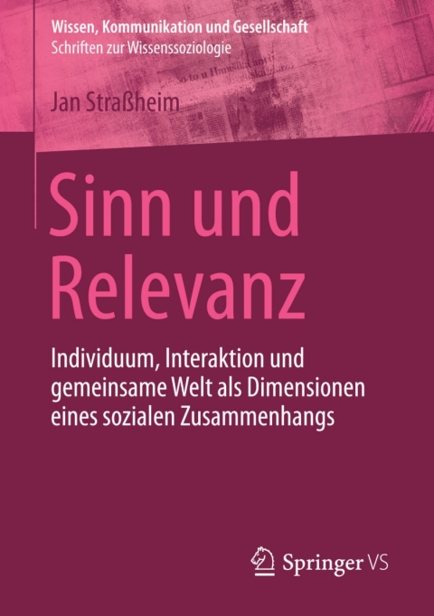 Cover image for book Sinn und Relevanz