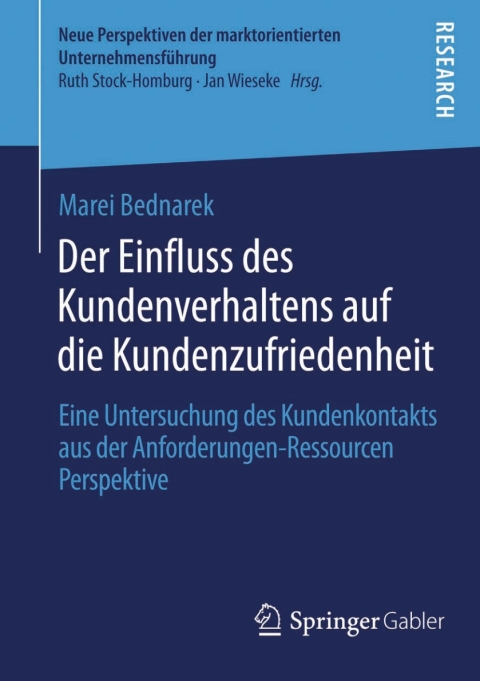 Cover image for book Der Einfluss des Kundenverhaltens auf die Kundenzufriedenheit