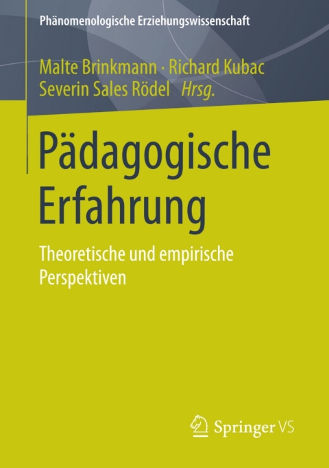 Cover image for book Pädagogische Erfahrung