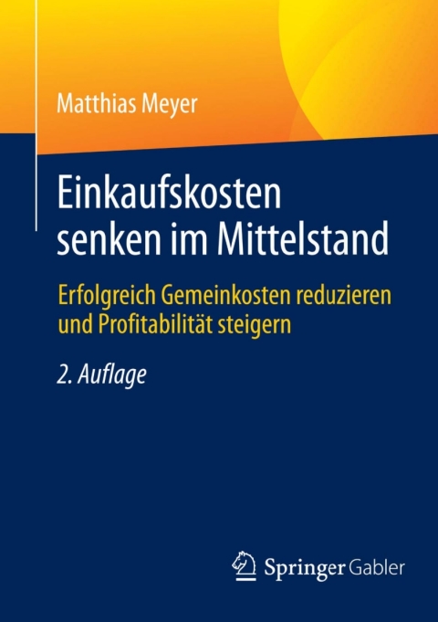 Cover image for book Einkaufskosten senken im Mittelstand