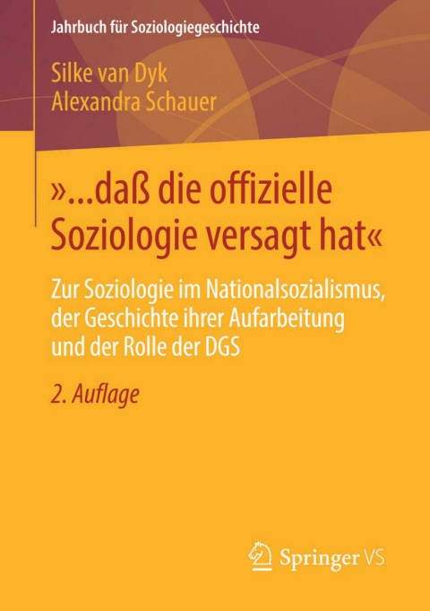Cover image for book »... daß die offizielle Soziologie versagt hat«