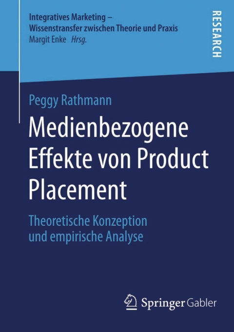 Cover image for book Medienbezogene Effekte von Product Placement