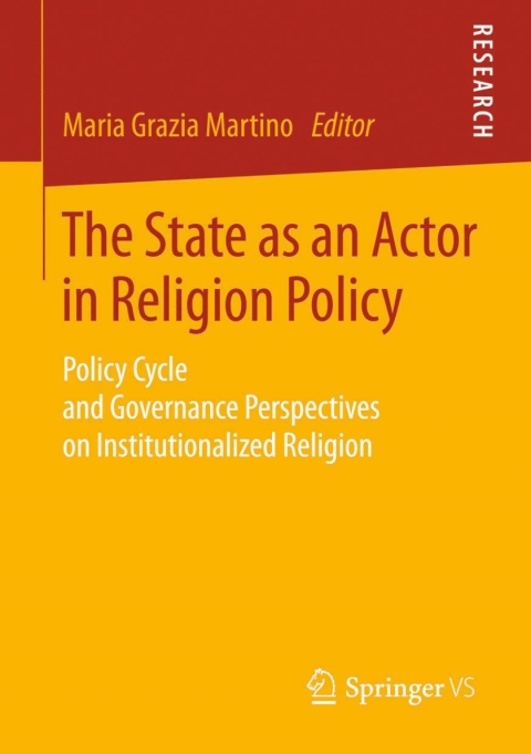 Cover image for book The State as an Actor in Religion Policy