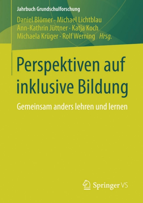 Cover image for book Perspektiven auf inklusive Bildung
