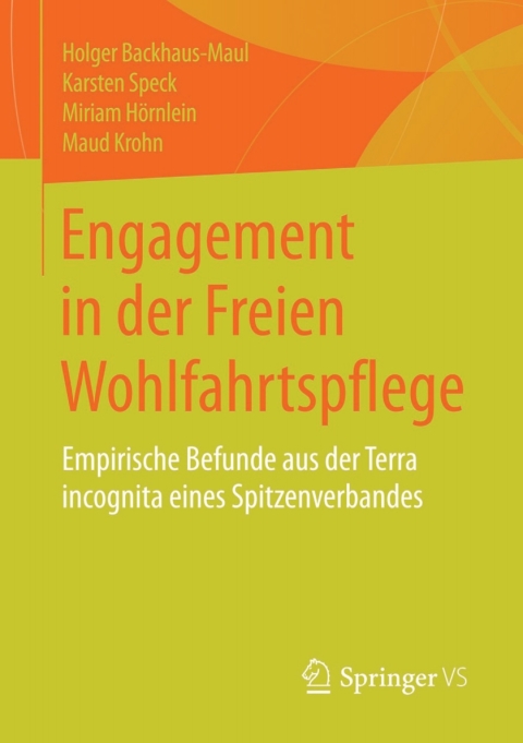 Cover image for book Engagement in der Freien Wohlfahrtspflege