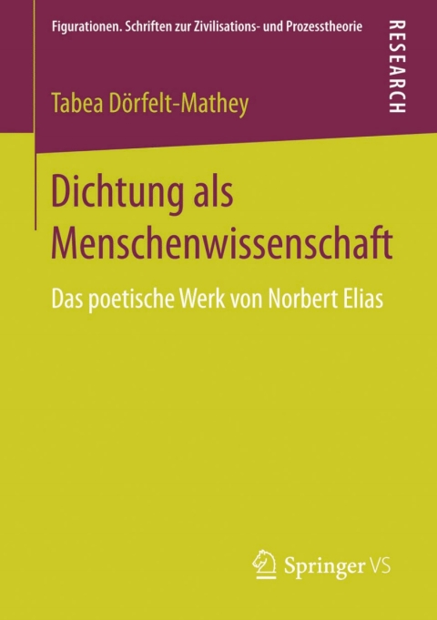 Cover image for book Dichtung als Menschenwissenschaft