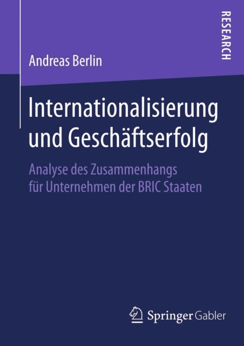 Cover image for book Internationalisierung und Geschäftserfolg