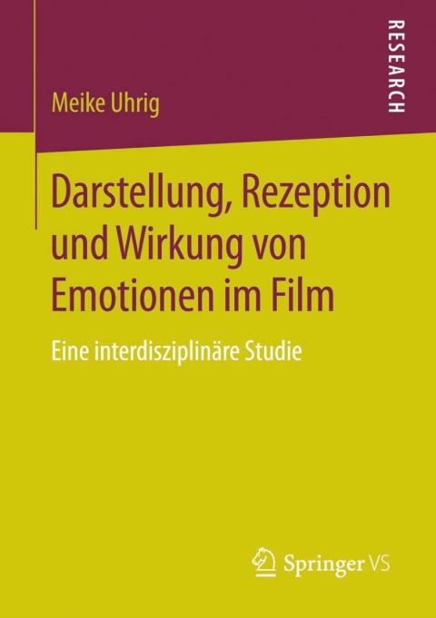 Cover image for book Darstellung, Rezeption und Wirkung von Emotionen im Film