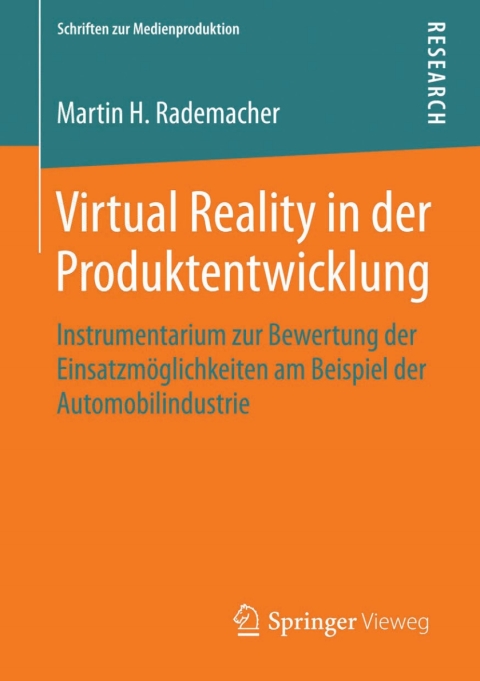 Cover image for book Virtual Reality in der Produktentwicklung