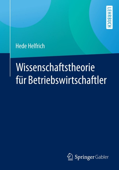 Cover image for book Wissenschaftstheorie für Betriebswirtschaftler