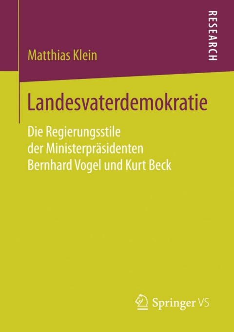 Cover image for book Landesvaterdemokratie