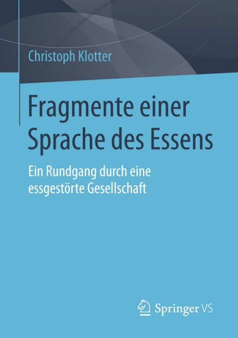 Cover image for book Fragmente einer Sprache des Essens