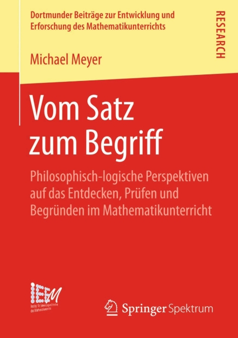 Cover image for book Vom Satz zum Begriff