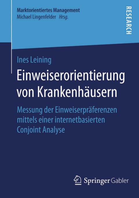 Cover image for book Einweiserorientierung von Krankenhäusern