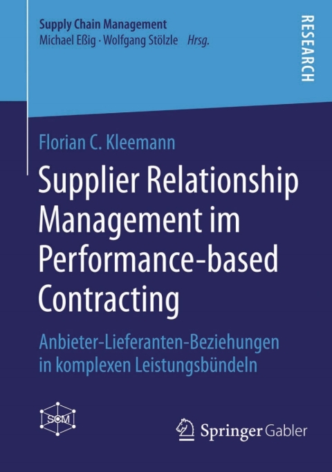 Cover image for book Supplier Relationship Management im Performance-based Contracting