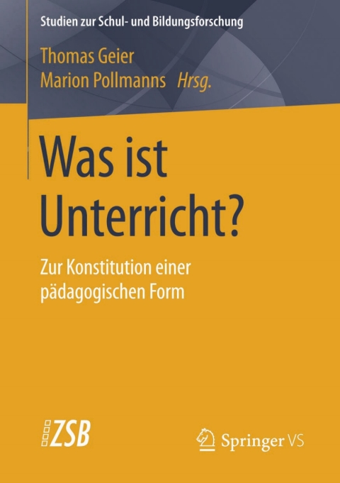 Cover image for book Was ist Unterricht?
