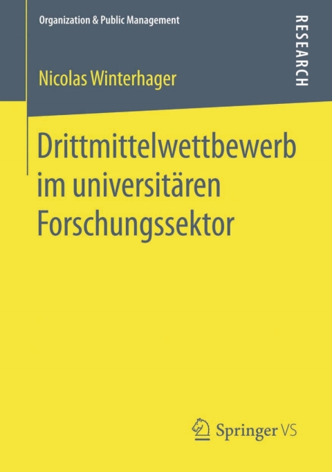 Cover image for book Drittmittelwettbewerb im universitären Forschungssektor