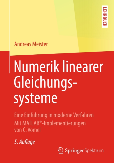 Cover image for book Numerik linearer Gleichungssysteme