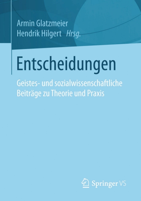 Cover image for book Entscheidungen