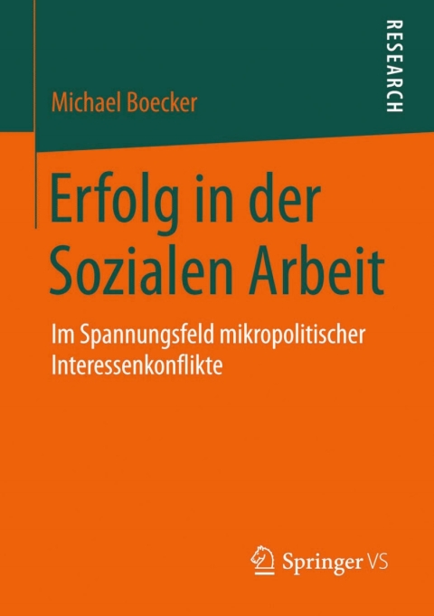 Cover image for book Erfolg in der Sozialen Arbeit
