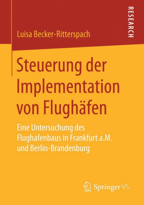 Cover image for book Steuerung der Implementation von Flughäfen