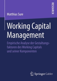 Cover image: Working Capital Management 9783658073794