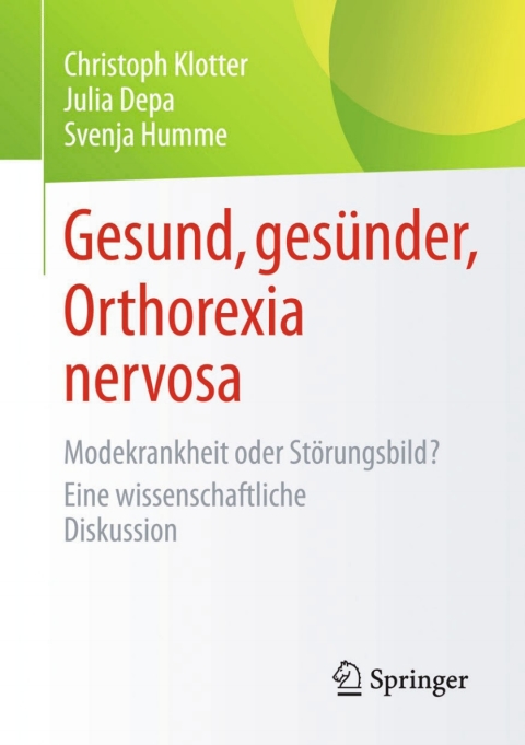 Cover image for book Gesund, gesünder, Orthorexia nervosa