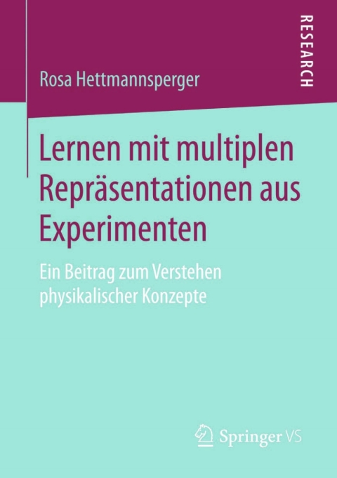 Cover image for book Lernen mit multiplen Repräsentationen aus Experimenten