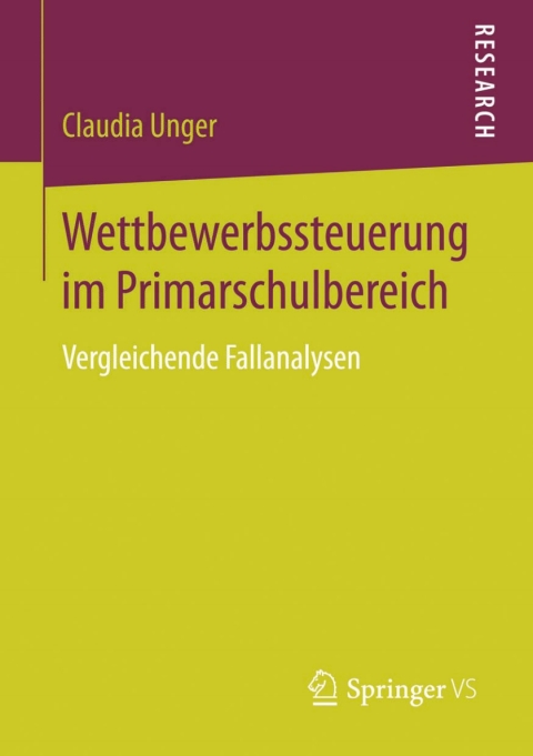 Cover image for book Wettbewerbssteuerung im Primarschulbereich