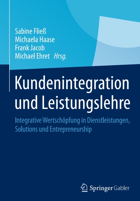Cover image for book Kundenintegration und Leistungslehre