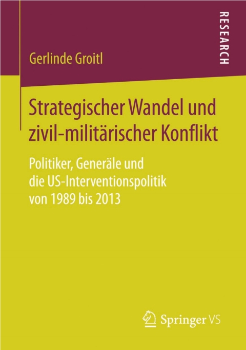 Cover image for book Strategischer Wandel und zivil-militärischer Konflikt