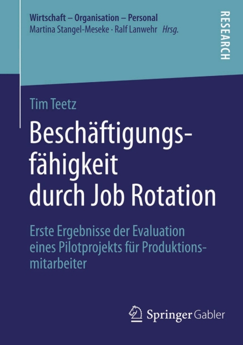 Cover image for book Beschäftigungsfähigkeit durch Job Rotation