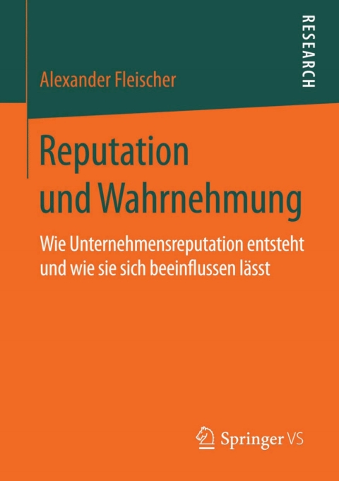 Cover image for book Reputation und Wahrnehmung