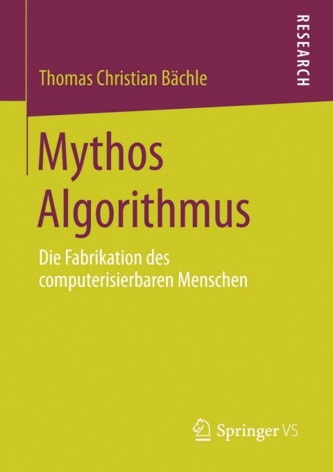 Cover image for book Mythos Algorithmus