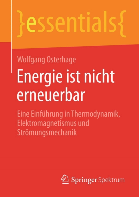 Cover image for book Energie ist nicht erneuerbar