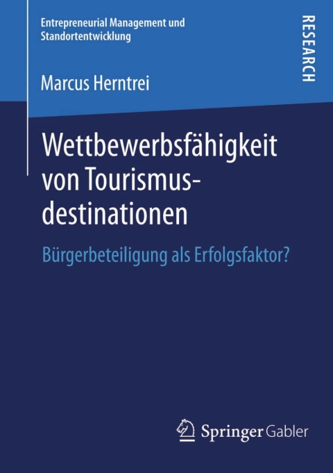 Cover image for book Wettbewerbsfähigkeit von Tourismusdestinationen