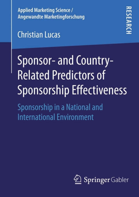 Cover image for book Sponsor- and Country-Related Predictors of Sponsorship Effectiveness