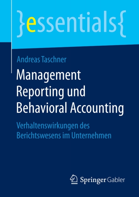 Cover image for book Management Reporting und Behavioral Accounting