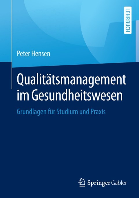 Cover image for book Qualitätsmanagement im Gesundheitswesen