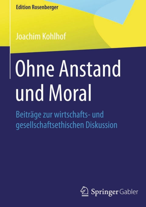 Cover image for book Ohne Anstand und Moral