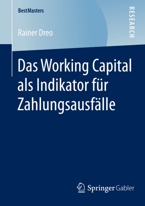 Cover image for book Das Working Capital als Indikator für Zahlungsausfälle