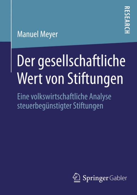 Cover image for book Der gesellschaftliche Wert von Stiftungen