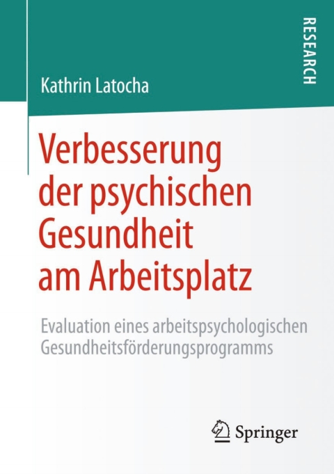 Cover image for book Verbesserung der psychischen Gesundheit am Arbeitsplatz