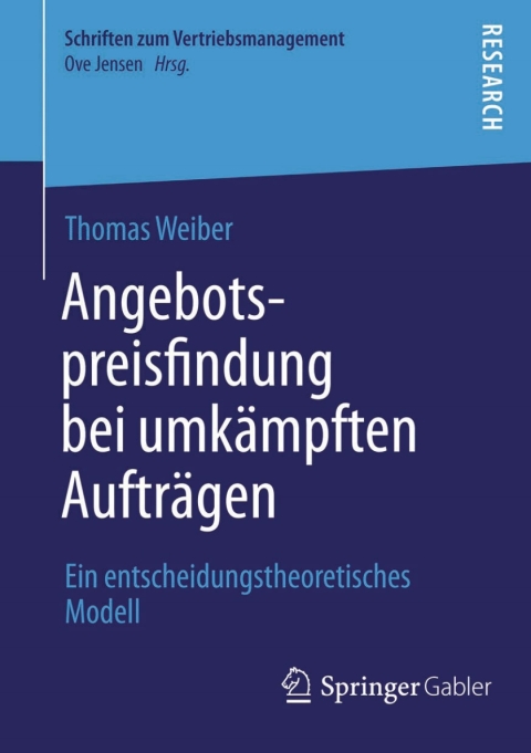 Cover image for book Angebotspreisfindung bei umkämpften Aufträgen