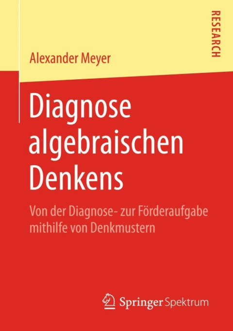 Cover image for book Diagnose algebraischen Denkens