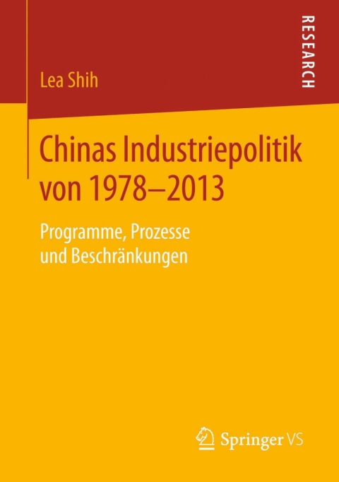 Cover image for book Chinas Industriepolitik von 1978-2013